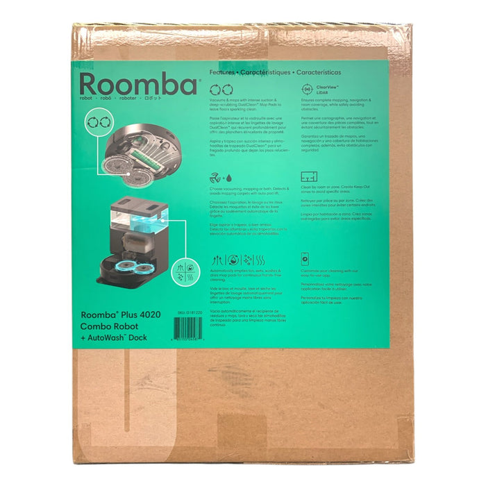 iRobot Roomba Plus 4020 Combo Robot Vacuum & Mop with AutoWash Dock