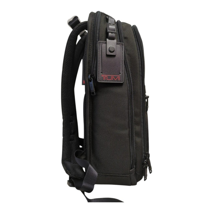 TUMI Alpha 3 Slim Backpack Black Laptop Business Travel Bag, 117339-1041, Black