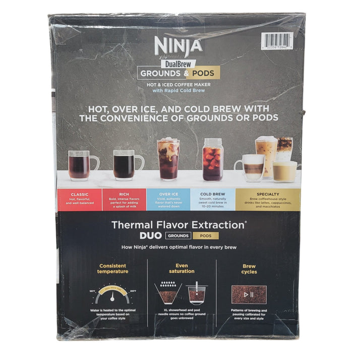 Ninja DualBrew Grounds & Pods Hot & Iced Coffee Maker with Rapid Cold Brew