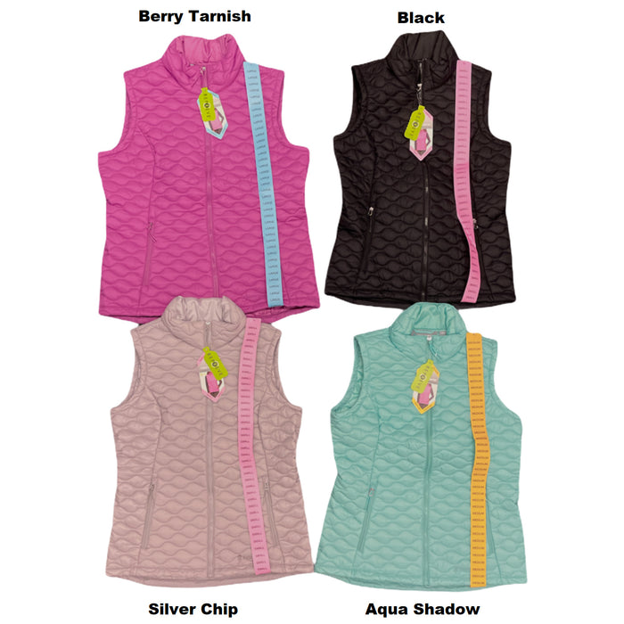 Free Country Women's Lightweight FreeCycle Quilted Zip Up Fitted Vest