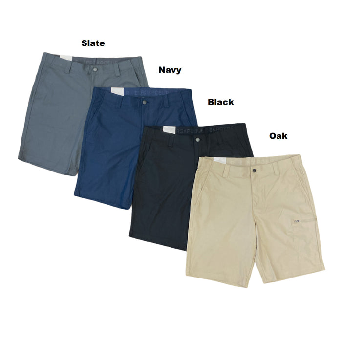 ZeroXposur Men's 4-Way Stretch Lightweight Travel Shorts w/ Utility Zip Pocket