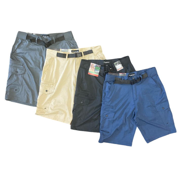 Denali Men's Lightweight Stretch Belted Hybrid Cargo Short