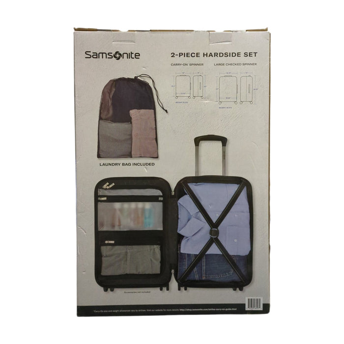 Samsonite Ridgeway II 2-Piece Polycarbonate Spinner Luggage Set, Black