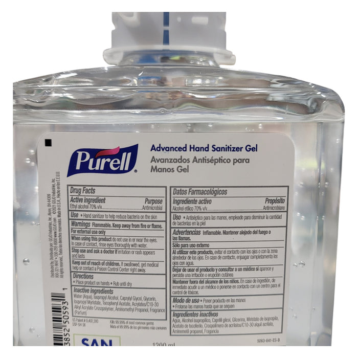PURELL Advanced Hand Sanitizer Gel, 1200 mL Hand Sanitizer, 2 Count