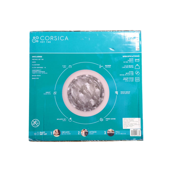 SaluSpa Corsica Round Energy-Saving Smart AirJet Inflatable Hot Tub