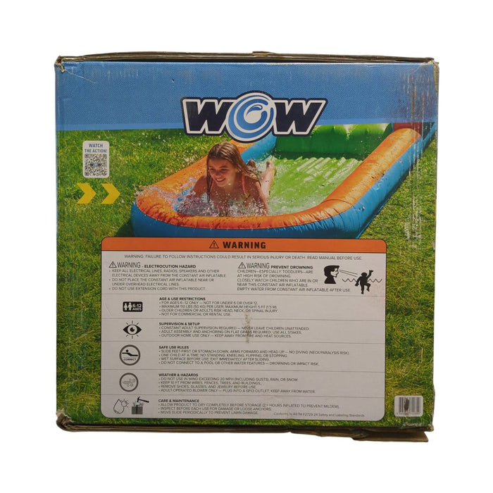 WOW Sports Blower Inflatable Super Slide Air Glide, Multicolor