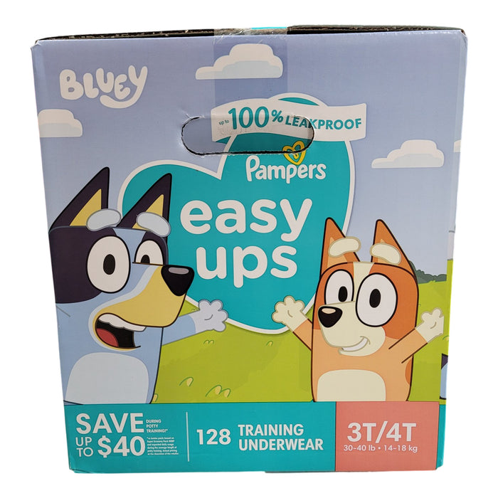 Pampers Easy Ups Training Pants Underwear, Bluey, Size 3T/4T