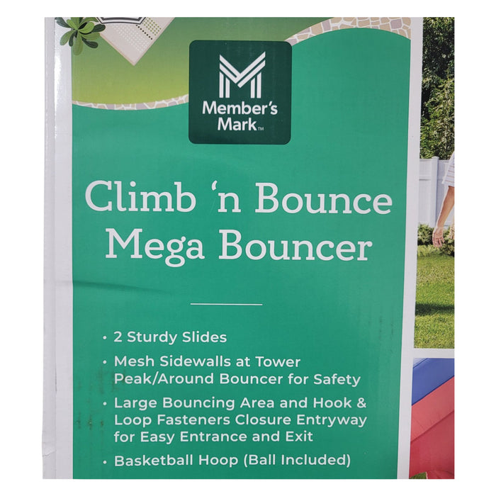 Member's Mark Climb 'n Bounce Mega Bouncer Inflatable, Red & Blue