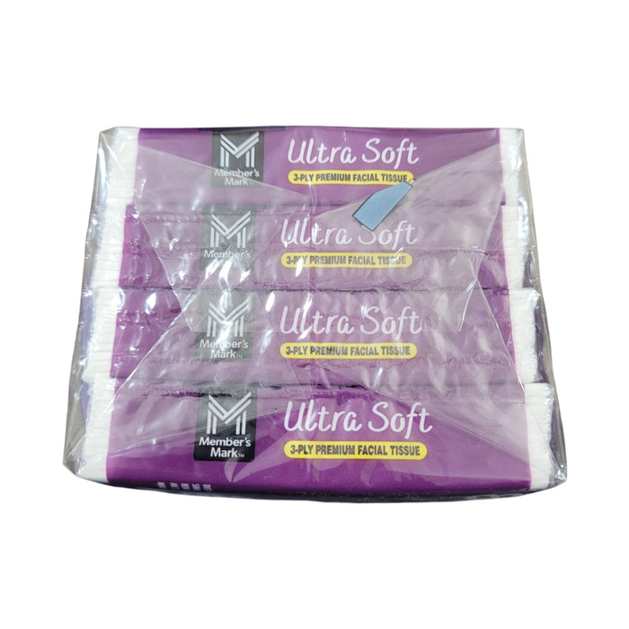 Members Mark Ultra Soft Pocket Pack Facial Tissue, 96 pks., 10 tissues/pk.
