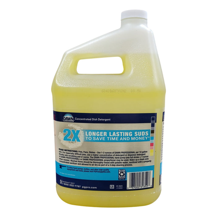 Dawn Professional Manual Pot and Pan Detergent Dish Soap, Lemon, 1 gal.