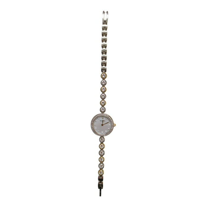 Bulova Womans Crystal Collection Two-Tone 25mm Watch 98L299