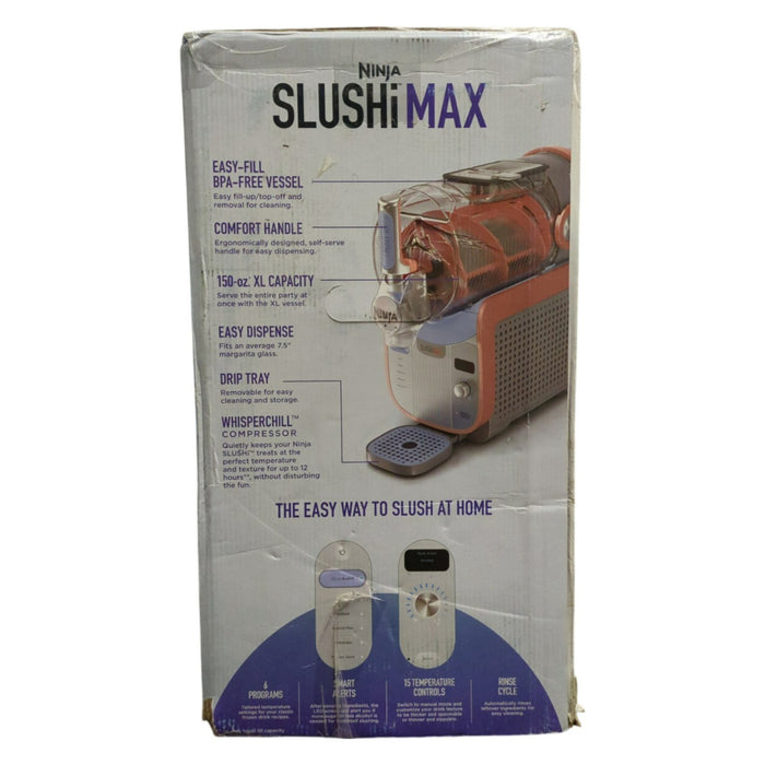 Ninja SLUSHi MAX Smart Frozen Drink Maker, 6 Programs, 15 Temp Controls, FS605