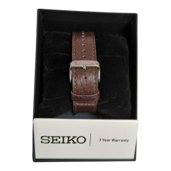 Seiko Recraft Series Automatic Leather Watch, 40mm, Green Dial, SNKP27