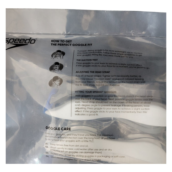 Speedo Adult Swim Goggles 3 Pack, Anti-Fog, UV Protection, Leakproof,