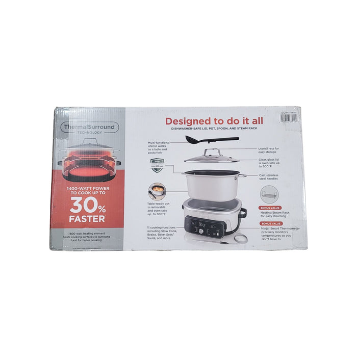 Ninja Foodi PossibleCooker PRO Plus with 11 in 1 Smart Cook System, White