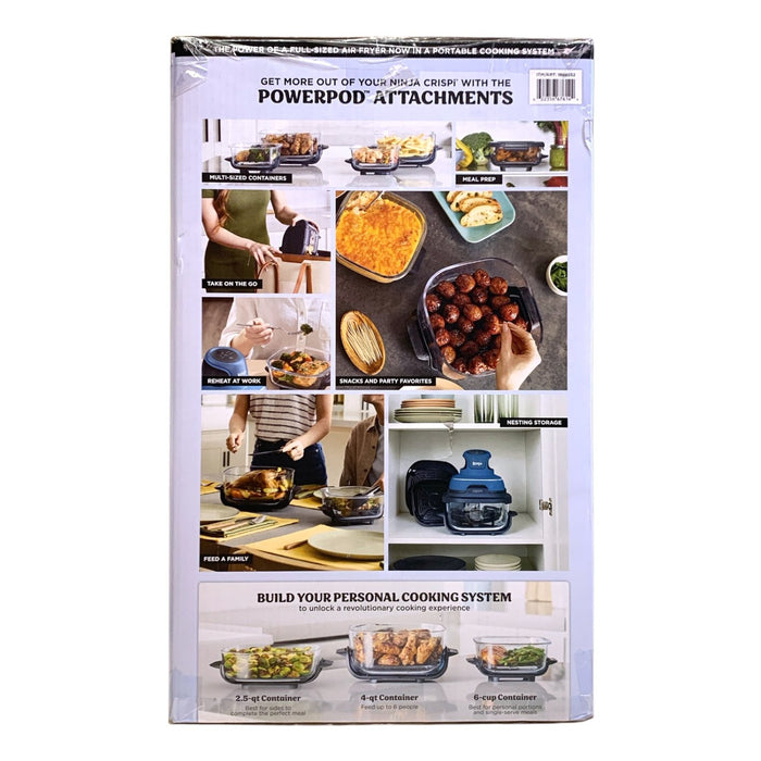 Ninja  Crispi Portable Glass Cooking System Bundle, 5 Function, Blue