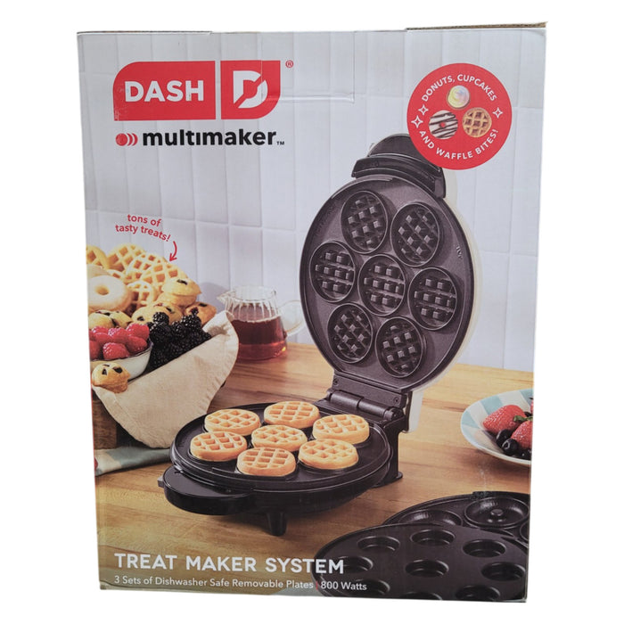 Dash MultiMaker Treat Maker System, Mini Donuts, Waffle Bites, Mini Cupcakes