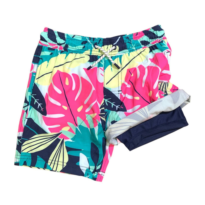 Member's Mark Boy's Resort Swim Trunk with Built-In Liner, 4-Way Stretch
