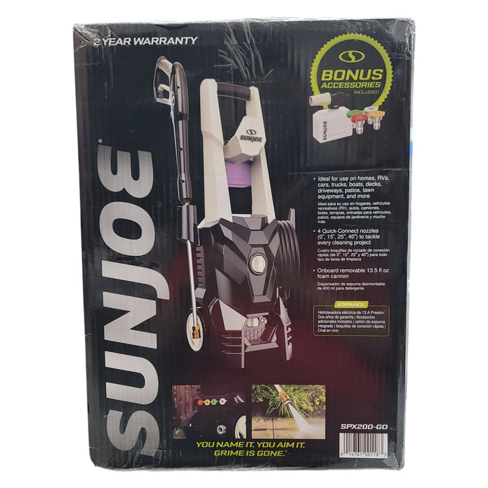 SPX200-GO Sun Joe 2000 PSI Max All-Purpose Electric Pressure Washer | 13-Amp