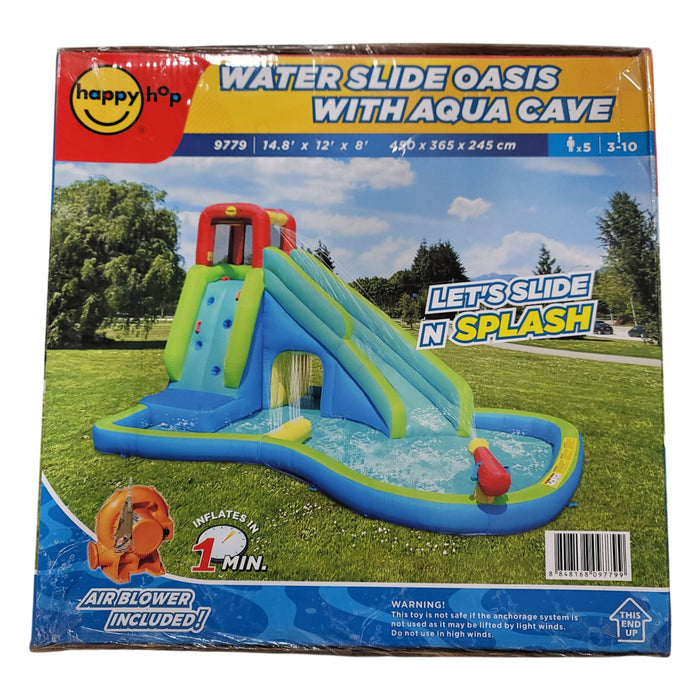 Happy Hop Water Slide Oasis with Aqua Cave