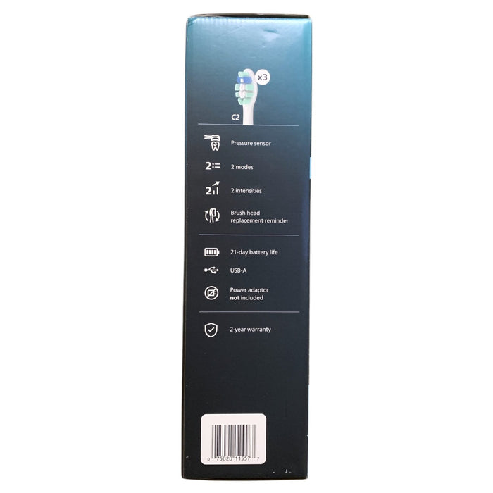 Philips Sonicare Total Clean Rechargeable Toothbrush, 2 pack Bundle, White