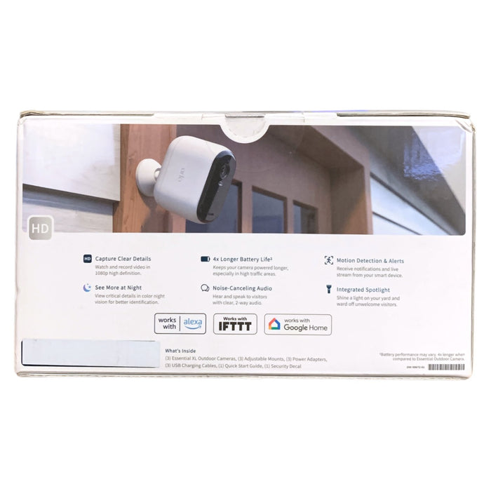 Arlo Essential Outdoor Security Camera HD (2nd Gen), 3-Pack