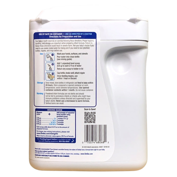 Similac 360 Total Care Milk-Based Powder Infant Formula with Iron, 40oz.