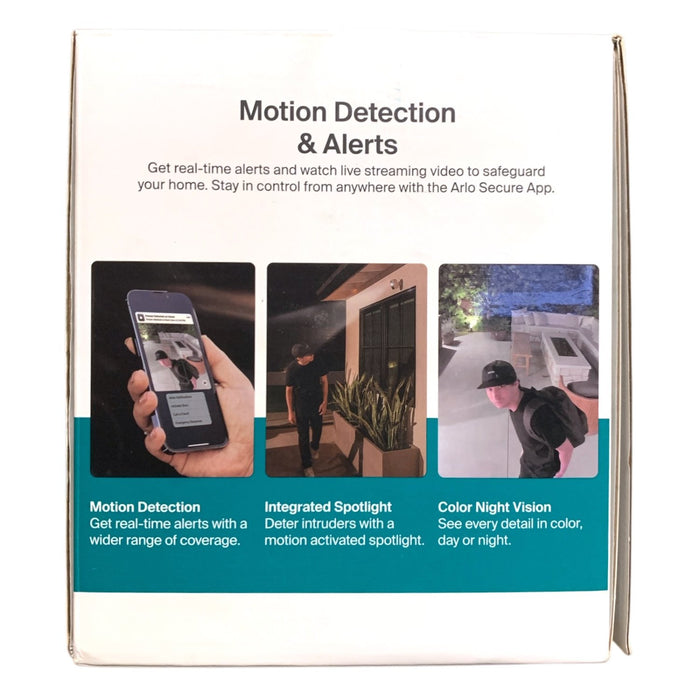 Arlo Essential Outdoor Security Camera HD (3rd Gen) w/Solar Panels, 4-Pack