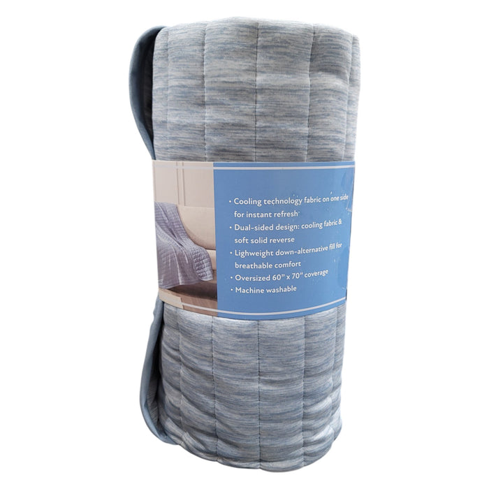 Member's Mark Cooling Throw Blanket, Blue, 60" x70
