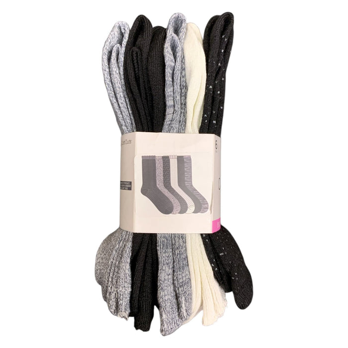 Cuddl Duds Women's Plushfill Crew Sock 6-Pack, One Size