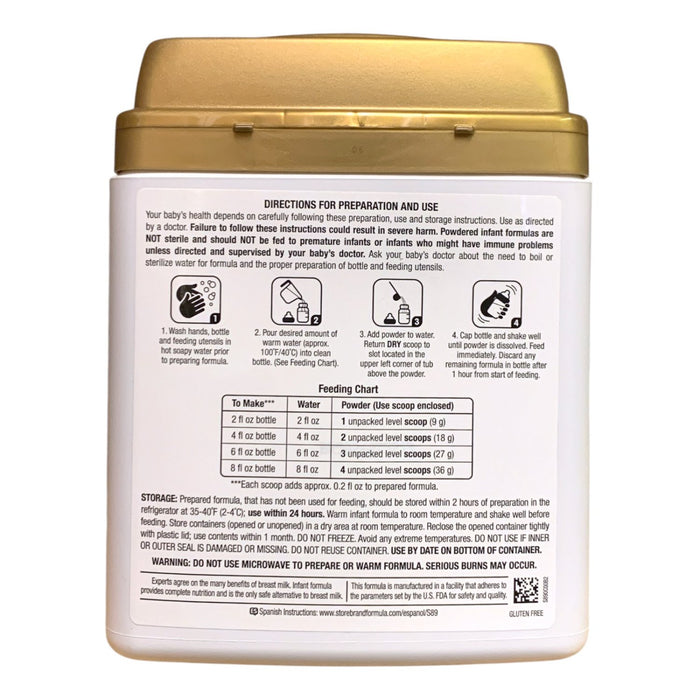 Member's Mark Sensitivity Premium Infant Formula Milk-Based Powder + Iron, 48 oz