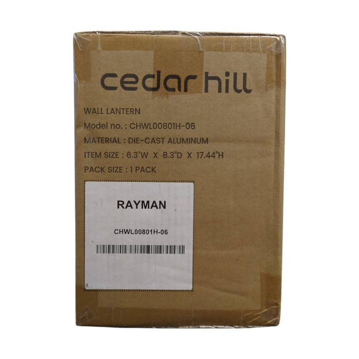 Cedar Hill 20inch Wall Lantern with Photocell (Bulb Included) 800Lumen