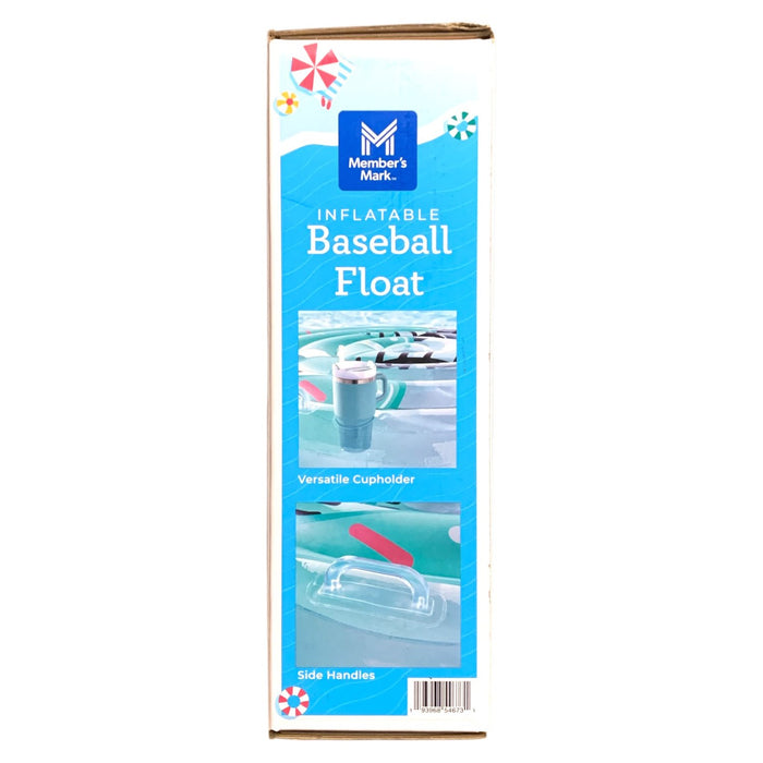 Member's Mark Oversized Inflatable Baseball Pool Float, Over 5 ft. Long