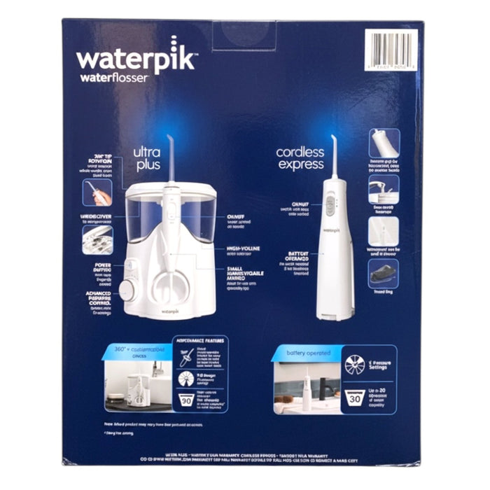 Waterpik Ultra Plus and Cordless Express Water Flosser Bundle