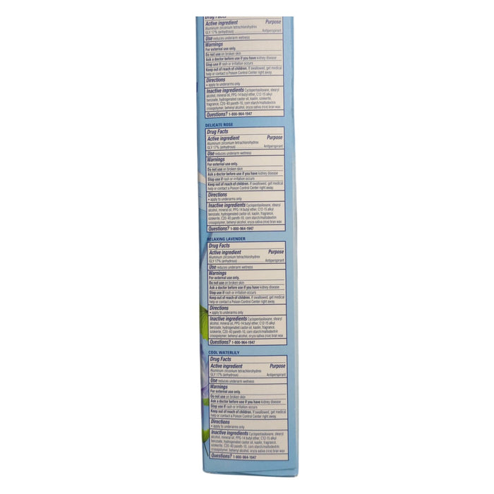 Secret Fresh Invisible Solid Antiperspirant Deodorant, Variety Pack, 2.6 oz, 4pk