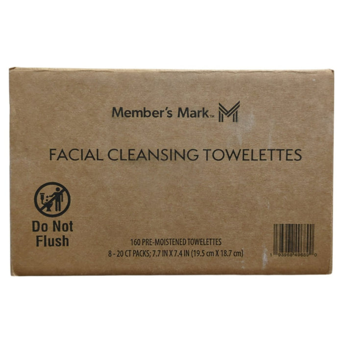 Member's Mark Facial Cleansing Towelettes, 20 ct., 8 pk.