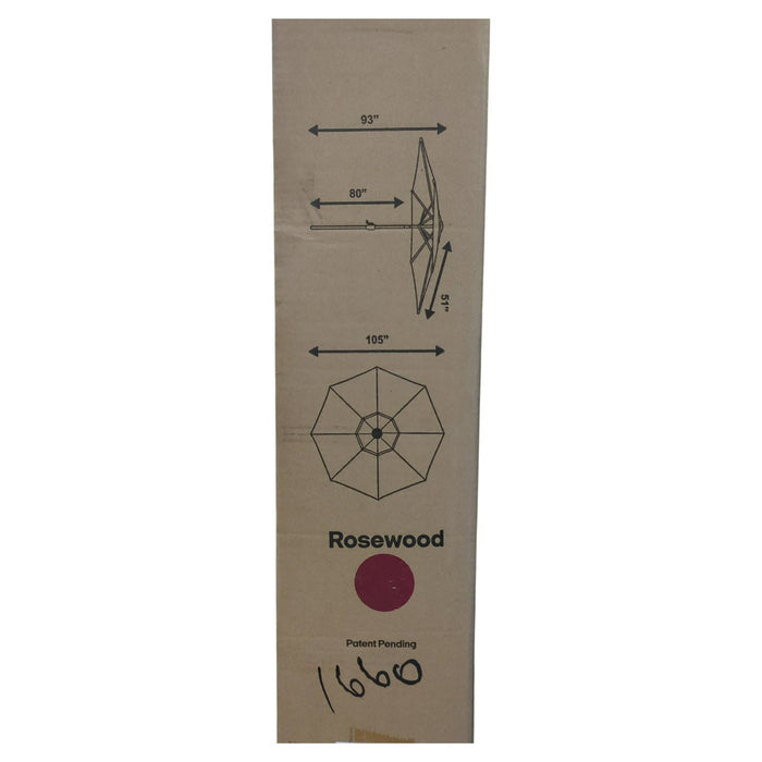 Above 9' Outdoor Patio Market Umbrella OneClick Gen2 with Button Tilt