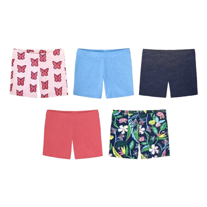 Member's Mark Girl's 5-Pack Cartwheel Short, Elastic Waistband, Tag-Free