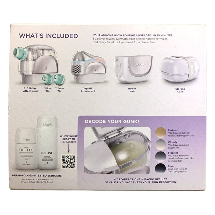 Shark FacialPro Glow & Depuffi At-Home Hydrating Facial System in Lilac