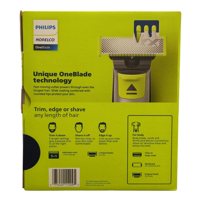 Philips Norelco OneBlade Face and Body Electric Shaver and Trimmer
