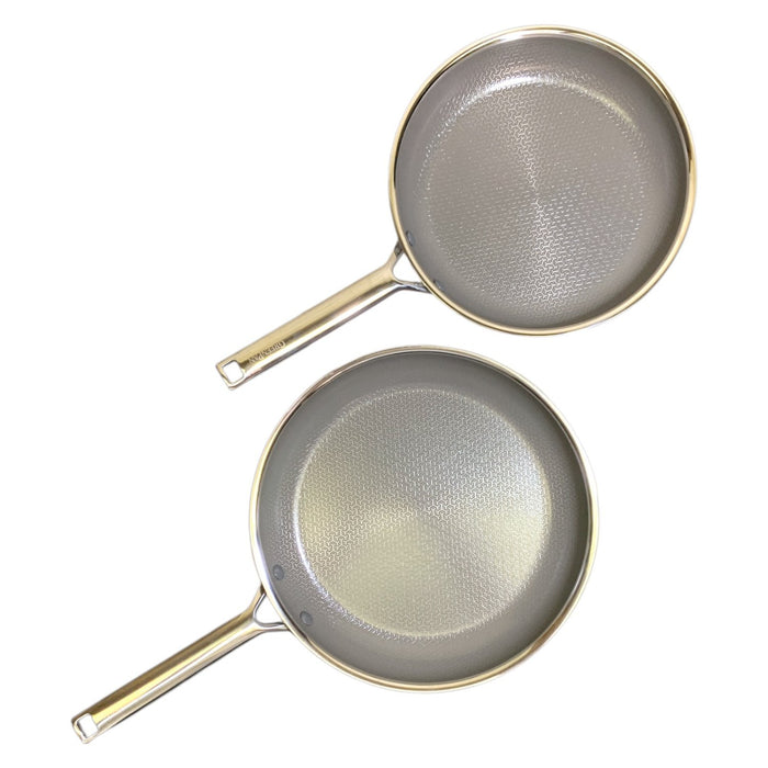 GreenPan Apex Hybrid 3-Ply Stainless Steel Frypan 2-Piece Set, 10" and 12"