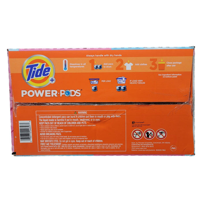 Tide Power PODs Downy Soft Boosters Laundry Detergent Pacs, April Fresh, 72 ct.