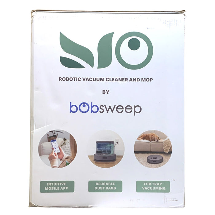 bObsweep Bio Self-Emptying Robot Vacuum & Mop with 100-Day Dock, Riverstone
