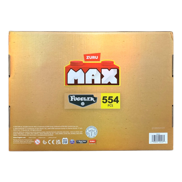 Zuru MAX 554-Piece Premium Fuggler Surprise Building Brick 4-Pack Collection