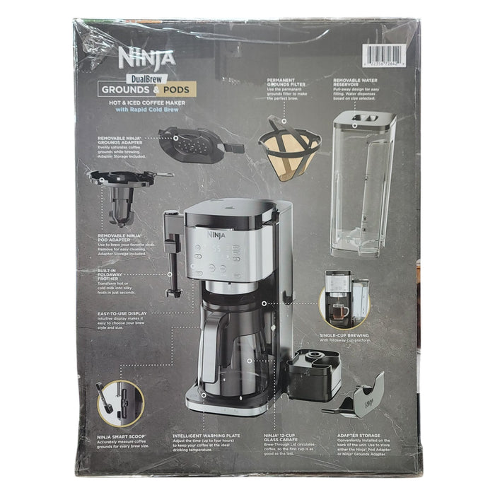 Ninja DualBrew Grounds & Pods Hot & Iced Coffee Maker with Rapid Cold Brew