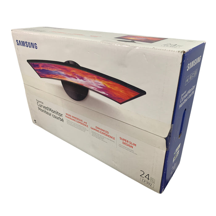 Used Samsung 24" Inch 1080p Curved LED Monitor, CF392