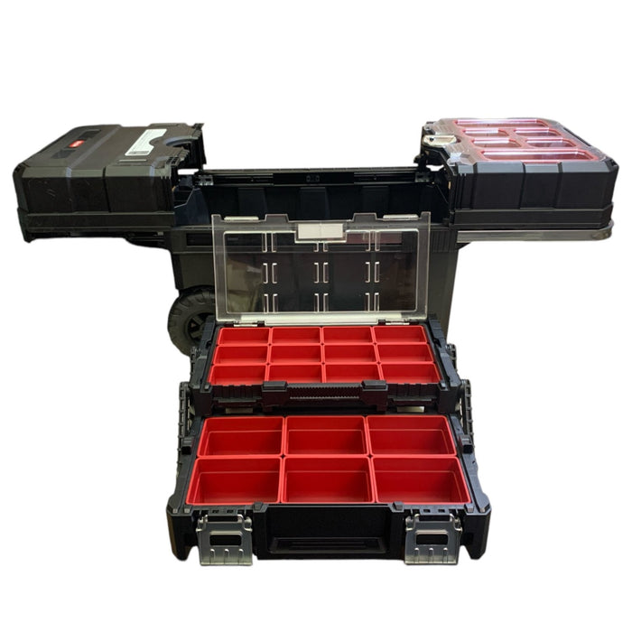 Keter Masterloader Rolling Toolbox with  Cantilever Organizer, Black