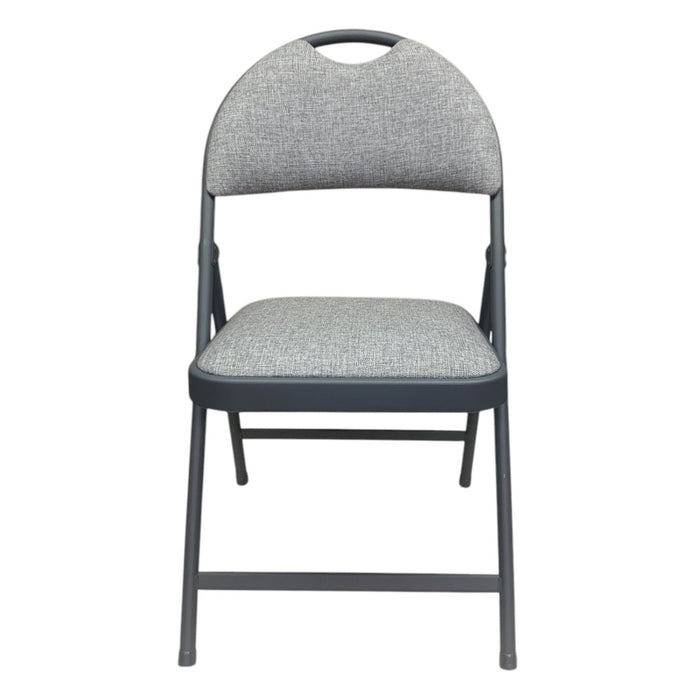 Cosco Trusted Solutions Commercial Fabric XL Folding Chair, Grey, 4-Pack
