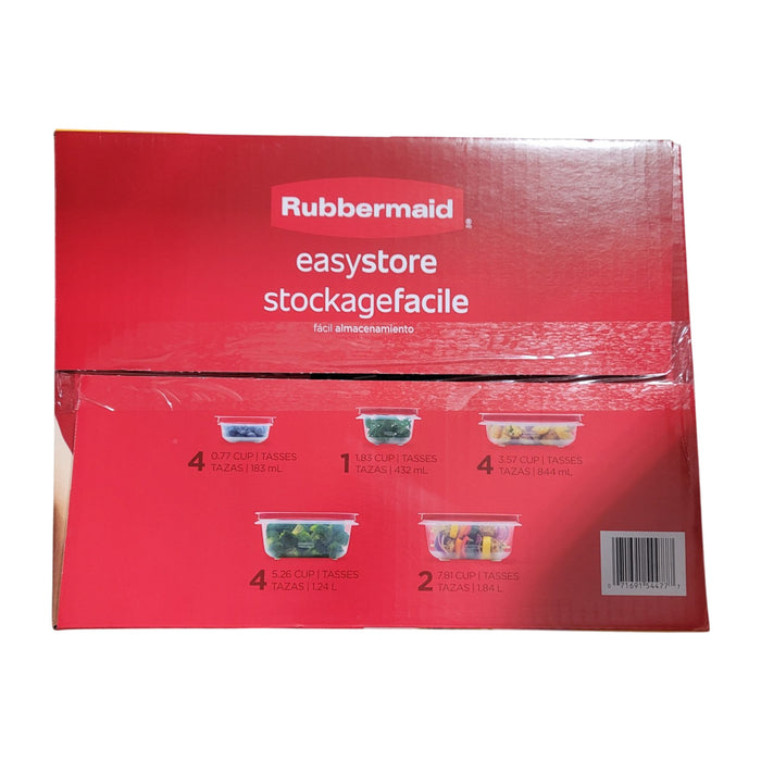 Rubbermaid EasyStore Containers with Lids, 30-Piece Set