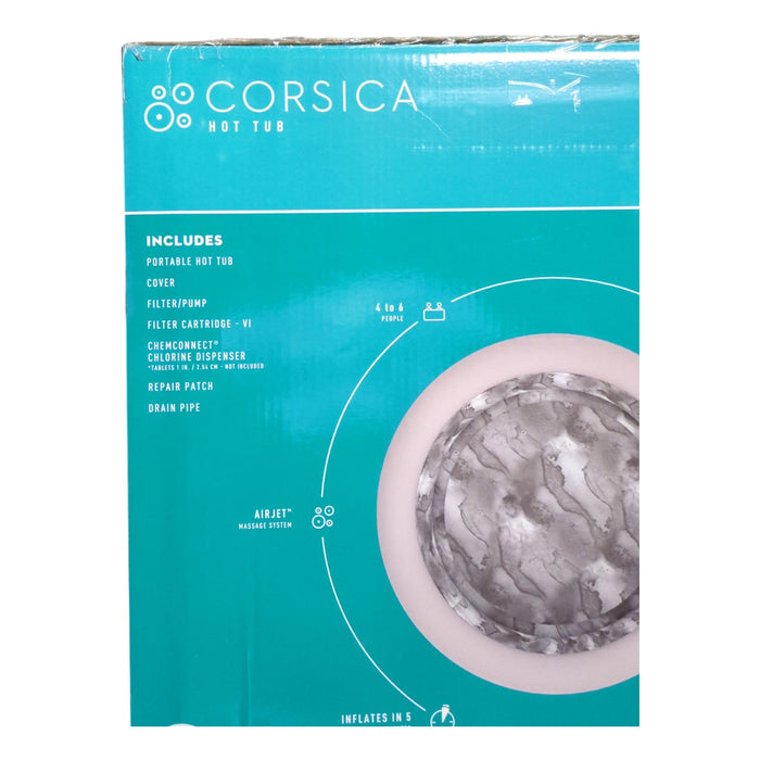 SaluSpa Corsica Round Energy-Saving Smart AirJet Inflatable Hot Tub